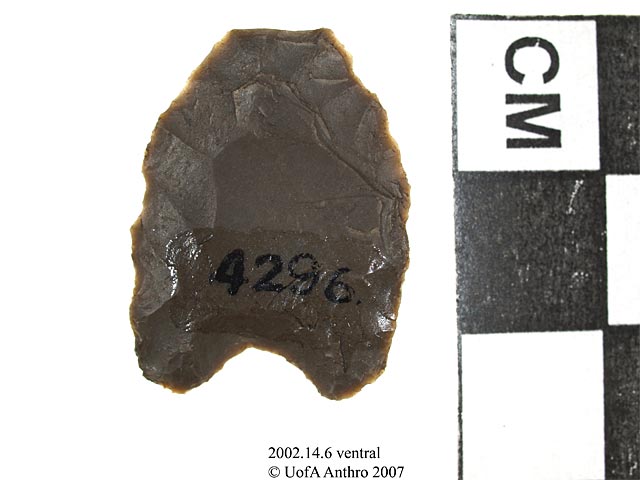 2002.14.6 - excurvate projectile point - University of Alberta Museums ...