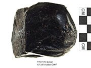 Dorsal view of lithic shatterUniversity of Alberta, Department of Anthropology