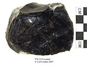 Ventral view of lithic shatterUniversity of Alberta, Department of Anthropology