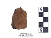 Dorsal view of a split pebbleUniversity of Alberta, Department of Anthropology