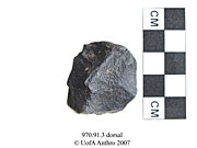 Dorsal view of the remnant of a coreUniversity of Alberta, Department of Anthropology