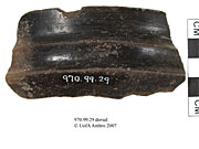 Dorsal view of a monochrome shoulder sherdUniversity of Alberta, Department of Anthropology
