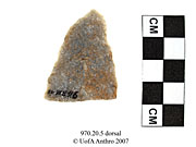 Dorsal view of a bifaceUniversity of Alberta, Department of Anthropology
