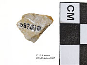 Ventral view of lithic shatterUniversity of Alberta, Department of Anthropology