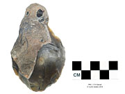 Dorsal view of carinated end scraper© 2019 University of Alberta