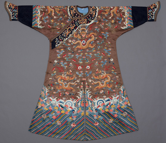 2005.5.183 - Embroidered Brown Silk Dragon Robe for an Imperial Prince ...